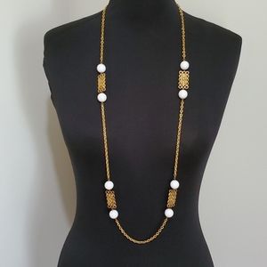 Vintage Gold-Toned Opera Length Necklace